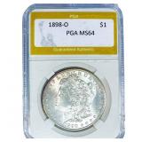 1878 Rev 79 Morgan Silver Dollar PGA AU55