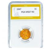 1947 Wheat Cent PGA MS67 RD