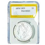 1878 7/8TF Morgan Silver Dollar PGA MS63