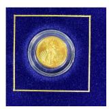 2001 $5 American Gold Eagle w/ Book