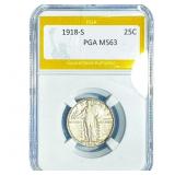 1918-S Standing Liberty Quarter PGA MS63
