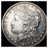 1898 Silver Morgan Dollar ABOUT UNCIRCULATED