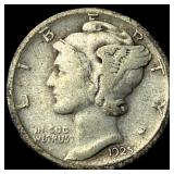 1925-S Mercury Dime LIGHTLY CIRCULATED