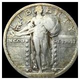 1927-S Silver Standing Liberty Quarter  LIGHTLY C