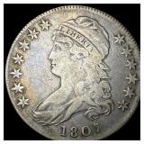 1807 Capped Bust Half Dollar LIGHTLY  CIRCULATED