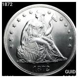 1872 Seated Liberty Dollar CHOICE BU
