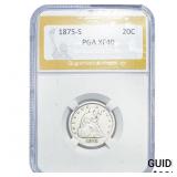 1875-S Twenty Cent Piece PGA XF40