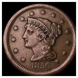 1856 Braided Hair Large Cent CLOSELY UNCIRCULATED
