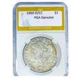 1900-O/CC Morgan Silver Dollar PGA Genuine
