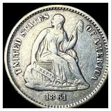1861 Silver Half Dime CLOSELY UNCIRCULATED