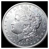 1891-CC Morgan Silver Dollar CLOSELY UNCIRCULATED