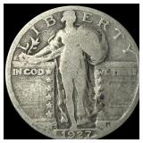 1927-S Silver Standing Liberty Quarter NICELY  CI