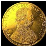 1915 Austria Gold 4 Ducat .1107oz  UNCIRCULATED