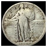 1918-S Silver Standing Liberty Quarter LIGHTLY CIR