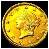 1854 Gold $1 Indian Princess Head CHOICE BU