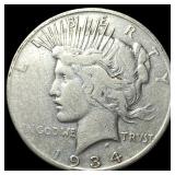 1934 Silver Peace Dollar LIGHTLY CIRCULATED