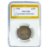 1795 US Washington Halfpenny-North Wales PGA VG8