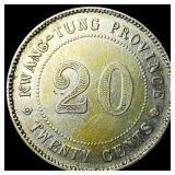 1920 Kwang-Tung Silver 20 Cents HIGH GRADE