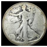 1921-S Silver Walking Liberty Half Dollar  NICELY