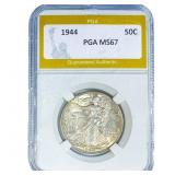 1944 Walking Liberty Half Dollar PGA MS67
