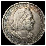 1893 Silver Columbian Half Dollar CLOSELY UNCIRCUL