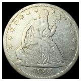 1843-O Silver Seated Liberty Half Dollar  LIGHTLY