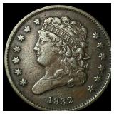 1832 Classic Head Half Cent NEARLY  UNCIRCULATED