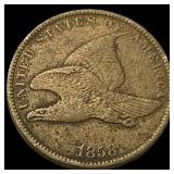 1858 Flying Eagle Cent NEARLY UNCIRCULATED