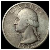 1932-S Silver Washington Quarter LIGHTLY  CIRCULA