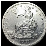 1877-S Silver Trade Dollar CLOSELY  UNCIRCULATED