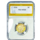 1916 Buffalo Nickel PGA MS65