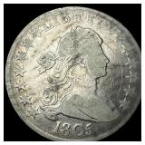 1805 Draped Bust Half Dollar LIGHTLY CIRCULATED