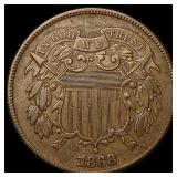 1868 Copper Two-Cent Piece CLOSELY UNCIRCULATED