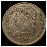 1809 Classic Head Half Cent NEARLY UNCIRCULATED