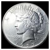1927 Silver Peace Dollar CLOSELY UNCIRCULATED