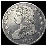 1834 Silver Capped Bust Half Dollar LIGHTLY  CIRC