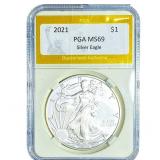 2021 Silver Eagle PGA MS69