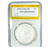 1879-S Rev 78 Morgan Silver Dollar PGA UNC Details