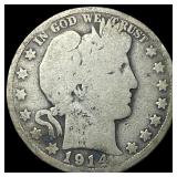 1914 Barber Half Dollar NICELY CIRCULATED