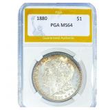 1880 Morgan Silver Dollar PGA MS64