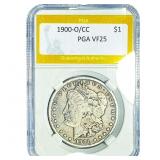 1900-O/CC Morgan Silver Dollar PGA VF25