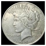 1934 Silver Peace Dollar LIGHTLY CIRCULATED