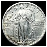 1917 Type 1 Standing Liberty Quarter CLOSELY UNCIR