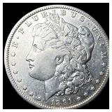1891-S Silver Morgan Dollar ABOUT UNCIRCULATED