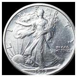 1917-S Walking Liberty Half Dollar CLOSELY UNCIRCU