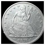 1876 Seated Liberty Half Dollar NEARLY UNCIRCULATE