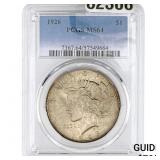 1926 Silver Peace Dollar PCGS MS64