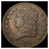 1826 Braided Hair Half Cent UNCIRCULATED