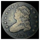 1822 Capped Bust Quarter NICELY CIRCULATED