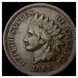 1869 Indian Head Cent LIGHTLY CIRCULATED